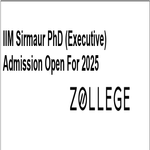 IIM Sirmaur PhD Executive Admission Open For 2025